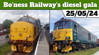 Boness and Kinneil Railways spring diesel gala 2024 [upl. by Lodnar632]