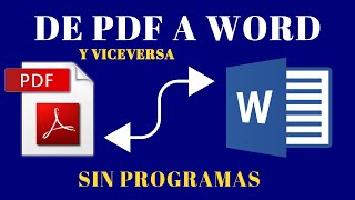 Esta es la mejor Pagina Web Online para convertir un PDF a WORD o viceversa RAPIDO Y FACIL gratis [upl. by Shulins]