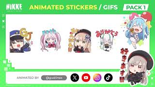 NIKKE Animated Line Stickers Pack 1 GODDESS OF VICTORY NIKKE [upl. by Cleres]