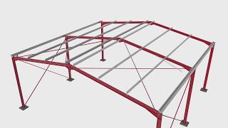 Steel Portal Frame Building Construction [upl. by Fidela]