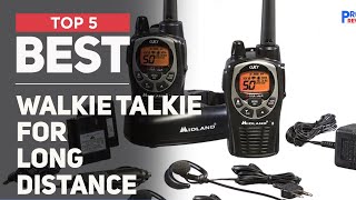 5 Best Walkie Talkie for Long Distance in 2024  Most Popular [upl. by Berlauda]