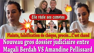 MAGALI BERDAH REGLE SES COMPTES AVEC AMANDINE PELLISSARD PLAINTE FALSIFICATION DOSSIER CHOC [upl. by Danit]