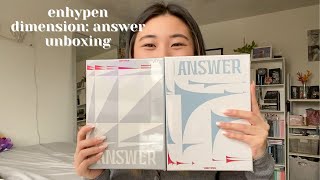 enhypen dimension answer album unboxing w weverse preorder benefits [upl. by Ahsiuqel887]