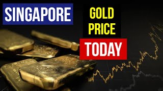 TODAY GOLD RATE IN SINGAPORE 24K 22K 21K GRAMTOLAKGOUNCE OZ [upl. by Adham]