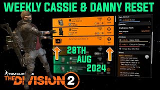 The Division 2 quotWEEKLY CASSIE MENDOZA amp DANNY WEAVER RESET LEVEL 40quot August 28th 2024 [upl. by Dasya]