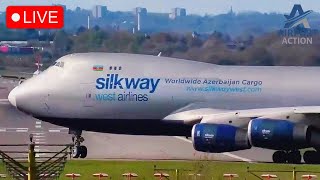 Birmingham Airport 747 ARRIVAL Live ✈️ liveairport [upl. by Nosliw]