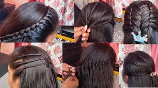 Five 5 beautiful design Hairstyle long hair design Hairstyleshairstyles hair Nirmala Hairstyles [upl. by Ludvig]