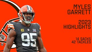 Myles Garrett  2023 Highlights [upl. by Nahtal]