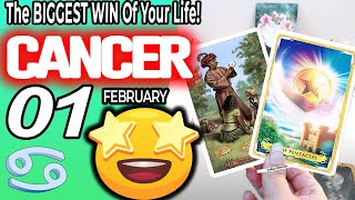 Cancer ♋ IT’S COMING 👀The BIGGEST WIN Of Your Life💰🆙 horoscope for today FEBRUARY 1 2024 ♋ cancer [upl. by Alexa]