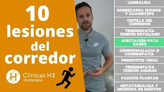 10 lesiones del corredor🏃 más frecuentes 🎽 Lesiones corredores  Clínicas H3 lesionescorredores [upl. by Valiant]