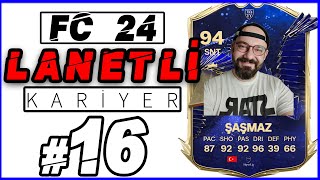 KENDİNİ YENİ KARİYERE EKLETMEK İSTİYORSAN GEL  FC 24 LANETLİ KARİYER 16 [upl. by Seilenna830]