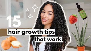 15 Hair Growth Tips that work [upl. by Zulaledairam]