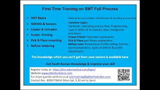 First Time Training Available on SMT Full Process [upl. by Giles543]