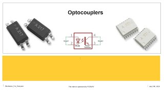 Electronic Basics 1 Optocoupleurs  Optocouplers [upl. by Robinette]