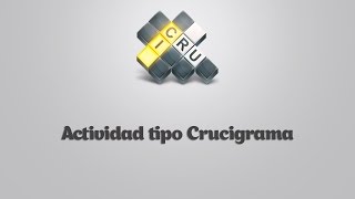 Cómo crear una actividad tipo quotCrucigramaquot en Educaplay [upl. by Cassi]