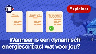 Wanneer is een dynamisch energiecontract wat voor jou  Nunl  Explainer [upl. by Llennol]