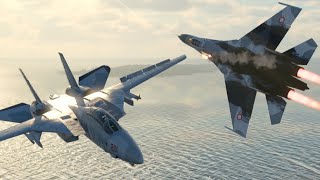 F14B vs SU27 Low and Slow  War Thunder [upl. by Silra]