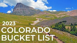 COLORADO BUCKET LIST Epic Things to Do in Colorado in 2023  Destinations to Add to Your List [upl. by Lorak]