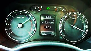 Skoda Octavia 20 TDI 0200 kmh acceleration top speed [upl. by Adnylem]