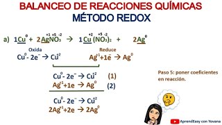 BALANCEO METODO REDOX 1era Parte FÁCIL [upl. by Nareik248]