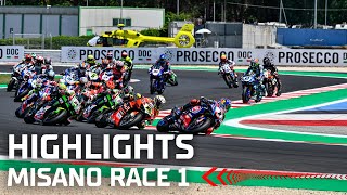 WorldSBK Race 1 Highlights  2022 EmiliaRomagna Round [upl. by Abbey370]