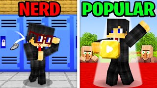 Minecraft but From NERD to POPULAR [upl. by Aiclid]