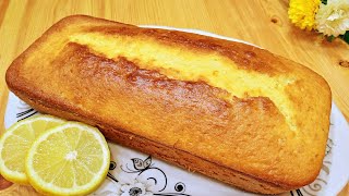 CAKE AU CITRON TRÈS FACILE vous ferez ce cake moelleux tous les jours un délice 😋 [upl. by Nylkcaj]