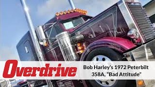 Bob Harley’s needlenose 1972 Peterbilt 358A “Bad Attitude” [upl. by Yuu]