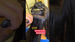 Permanent hair extensions in Chennai youtube hair indianextensions hairstyle hairextension tg [upl. by Enaitsirhc]