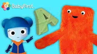 Aprendiendo el Alfabeto inglés  Galaxia ABC – La letra A  Inglés para preescolares en BabyFirst [upl. by Bonnette190]