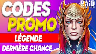 Codes Promo Raid Shadow Legends 2023🏅FR🏅Codes promotionnel non expiré RSL [upl. by Court]