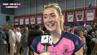 INTERVIEW FIN DE MATCH 🎤 EVREUX contre SAINT DIE [upl. by Ori301]