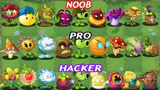 PvZ 2 Discovery  All NEW amp OLD Plants Evolution NOOB  PRO  HACKER PVZ2 v1091 [upl. by Virgin]