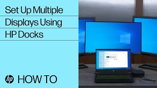 Setting Up Multiple Displays Using HP Docks  HP Docks  HP Support [upl. by Lrae]