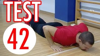 PUSHUP TEST QUANTI NE FAI TU IO 42 [upl. by Ecneret]