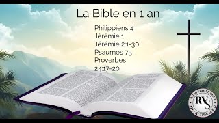 Bible en 1 an  Aujourdhui Jeudi 03 octobre [upl. by Cloutman]