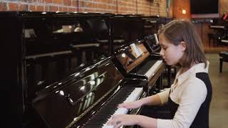 Bösendorfer Model 130 Concert Upright Piano At Classic Pianos Portland Featuring Artist Margo [upl. by Neneek]