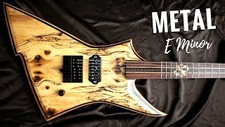 Wild Majestic Metal  Guitar Backing Track Jam in E Minor [upl. by Ashbey]