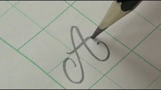 How to Write the Copperplate Calligraphy for Beginners  Pencil writing tutorials [upl. by Neff]