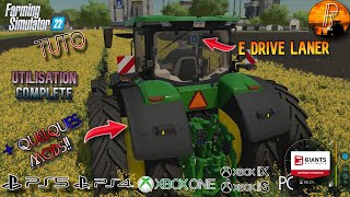 TUTO FS22 UTILISATION COMPLETE DU EDRIVE LANER SUR CONSOLE  FARMING SIMULATOR 22 PS5 [upl. by Crompton553]