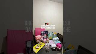 ORGANIZANDO A BOLSA DA BEBÊ creditos Karlanesantanaa bebe bebes maternidade gravidez [upl. by Atter]