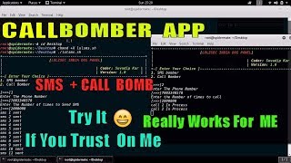 CALL bomber And SMS Bomber APP Only Works In india [upl. by Saisoj36]