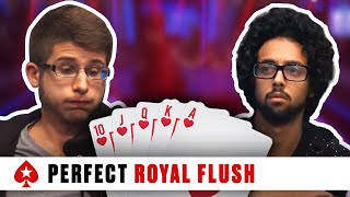 ROYAL FLUSH hits to win HUGE threeway pot ♠️ PCA 2016 Poker Event ♠️ PokerStars [upl. by Gabi]