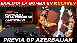 🚨 ¡ULTIMA HORA MCLAREN CONFIRMA a QUIÉN APOYARAN 🔥 ARDE el EQUIPO 💥 PREVIA GP de AZERBAIJAN F1 2024 [upl. by Augy]