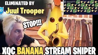 xQc Stream Sniped by Banana Saxophone Compilation ft Juul Trooper [upl. by Thacker]