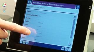 Find  Print a Brochure using HP MFPs and HP Autonomy WorkSite [upl. by Tirza]