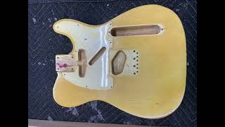 1968 Fender Tele pickup route repair [upl. by Ahseet]