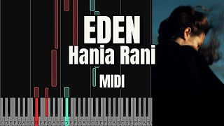 Eden  Hania Rani  Piano Tutorial [upl. by Gulgee]