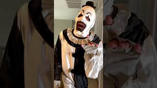 Art the Clown Cosplay Costume  Immortal masks amp Trickortreatstudios [upl. by Enirol]