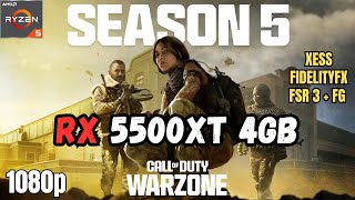 RX 5500XT ✅ COD Warzone 3  Temporada 5  Test Rendimiento [upl. by Yrro308]